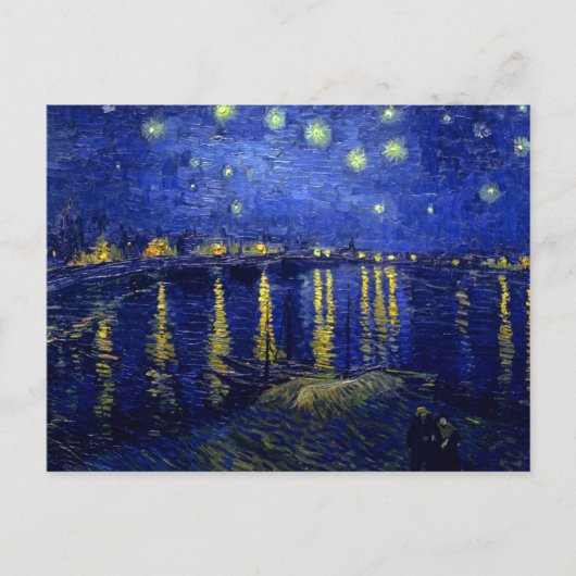 Carte Postale Starry Night Rhone Van Gogh Art (Devant)