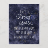 Carte postale Starry Night Strong Women Motivation (Devant)