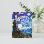 Carte Postale Starry Night Van Gogh Art (Debout devant)