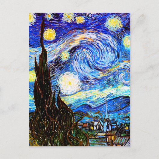Carte Postale Starry Night Van Gogh Art (Devant)