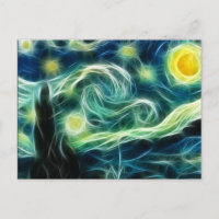 Starry Night Van Gogh Fractal art