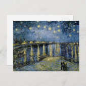 Carte Postale Starry Night Vincent van Gogh (Devant / Derrière)