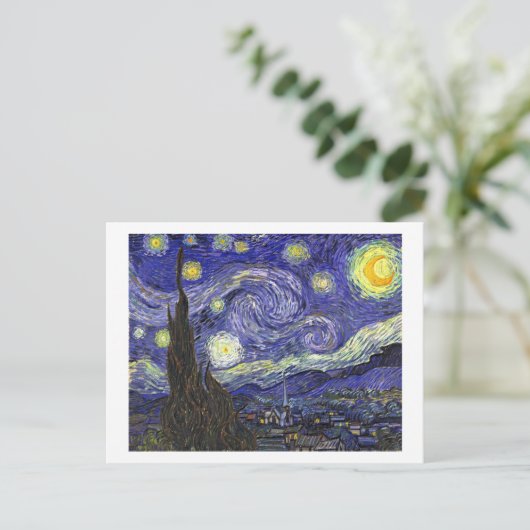 Carte Postale Starry Night, Vincent Van Gogh. (Debout devant)