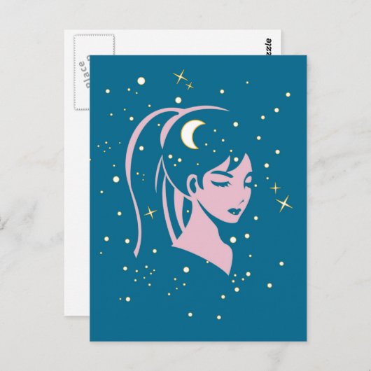 Carte Postale Starry nite (Devant / Derrière)