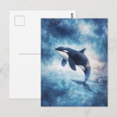 Carte Postale Starry Orca Whale Celestial Galaxy (Devant / Derrière)