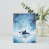Carte Postale Starry Orca Whale Midnight Ocean (Debout devant)