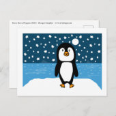 Carte postale Starry Starry Penguin Holiday (Devant / Derrière)
