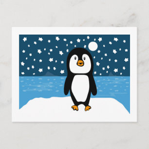 Carte postale Starry Starry Penguin Holiday