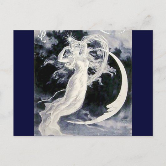 Carte Postale Stars Lady Moon (Devant)