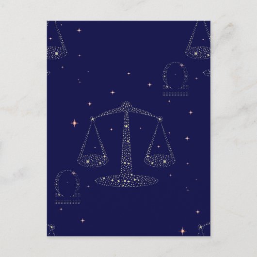 Carte Postale stars libra (Devant)