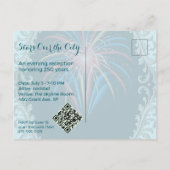 Carte Postale Stars Over the City • 1776–2026 Reception Invite (Dos)