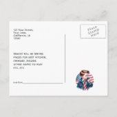 Carte Postale Stars, Rayures & Fun | Anniversaire d'un véritable (Dos)