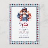 Carte Postale Stars, Rayures & Fun | Anniversaire d'un véritable (Devant)