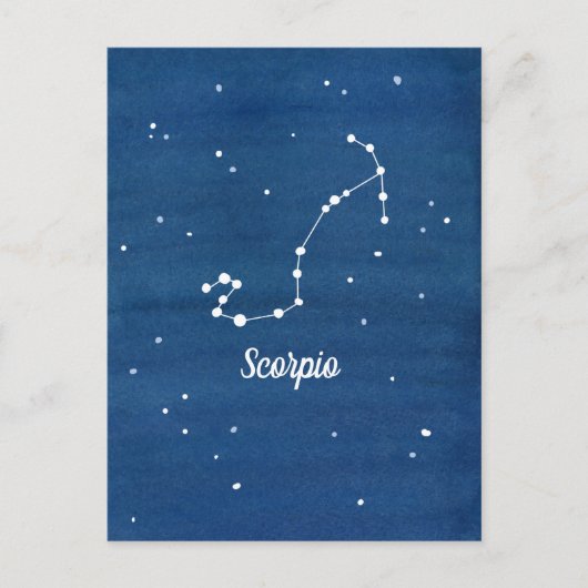 Carte Postale Stars Sky de nuit Scorpio Constellation (Devant)