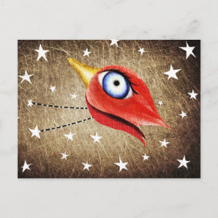 Carte Postale Stars Winter Bird