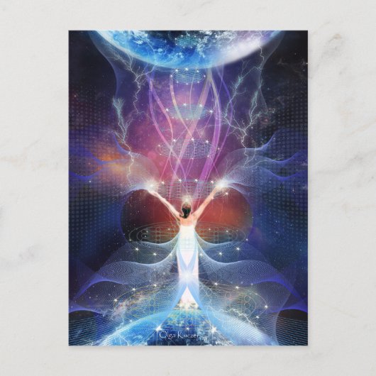 Carte Postale "Starseed" - Entre Deux Mondes. (Devant)