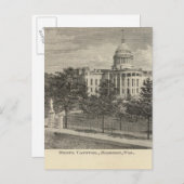 Carte Postale State Capitol, Madison, Wis (Devant / Derrière)