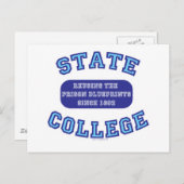 Carte Postale State College (Devant / Derrière)