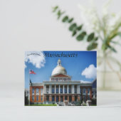 Carte Postale State House du Massachusetts Boston Massachusetts (Debout devant)