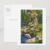 Carte Postale State Park Statue indienne (Devant / Derrière)