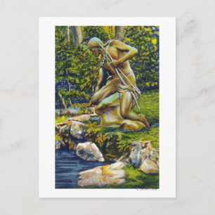 Carte Postale State Park Statue indienne