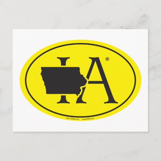 Carte Postale State Pride Euro : IA Iowa (Devant)