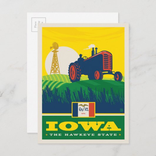 Carte Postale State Pride | Iowa (Devant / Derrière)