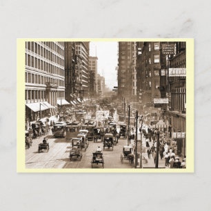 Carte Postale State St, Chicago, Illinois Vintage