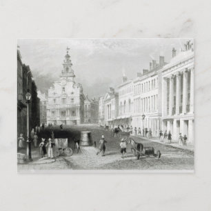 Carte Postale State Street, Boston, gravée par S.Lacey