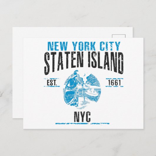 Carte Postale Staten Island (Devant / Derrière)