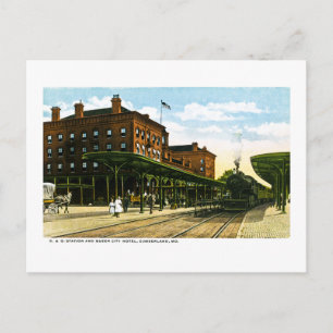Carte Postale Station B&O, Cumberland, Maryland