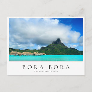 Carte Postale Station balnéaire et île de Bora Bora, Polynésie