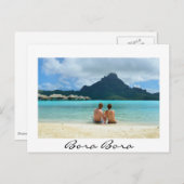 Carte Postale Station balnéaire sur Bora Bora (Devant / Derrière)