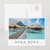 Carte Postale Station balnéaire sur Bora Bora, Polynésie françai (Devant / Derrière)