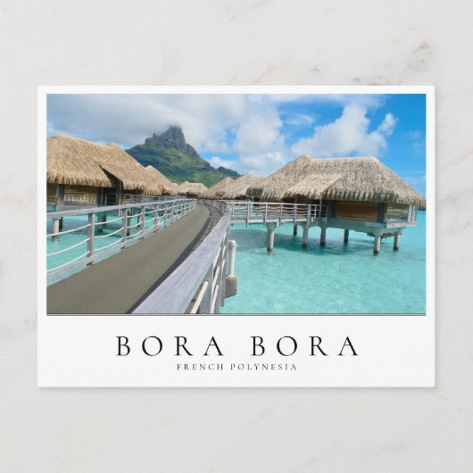 Carte Postale Station balnéaire sur Bora Bora, Polynésie françai (Devant)