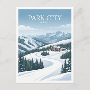 Carte Postale Station de Deer Valley Park City Utah Souvenir