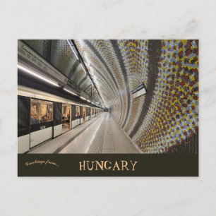 Carte Postale Station de métro de Budapest Hongrie