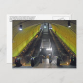 Carte Postale Station de métro Rosslyn Escalators 001 (Devant / Derrière)