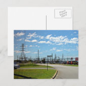 Carte Postale Station de relais électrique (Devant / Derrière)
