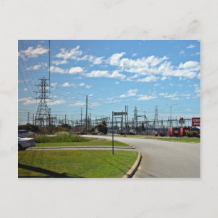Carte Postale Station de relais électrique