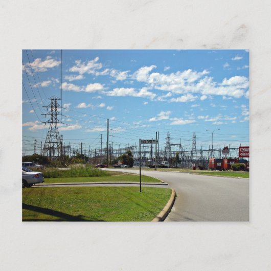 Carte Postale Station de relais électrique (Devant)