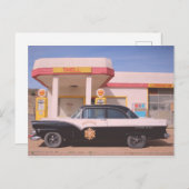 Carte Postale Station de service classique de la Patrol Biker (Devant / Derrière)