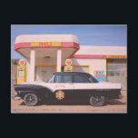 Carte Postale Station de service classique de la Patrol Biker<br><div class="desc">Bonjour ! J'espère que vous aimez cette photo que j'ai capturée lors de mes voyages. N'hésitez pas à ajouter votre propre texte ! Regardez mon magasin pour plus de détails.</div>