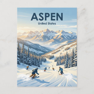 Carte Postale Station de ski Aspen Snowmass Colorado