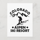 Carte Postale Station de ski d'Aspen Colorado (Devant)