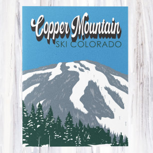 Carte Postale Station de ski de Copper Mountain Colorado Vintage