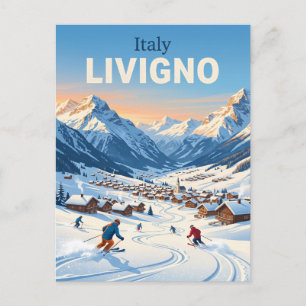 Carte Postale Station de ski de Livigno Italie