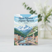 Carte Postale Station de ski de Rosa Khutor Russie (Debout devant)