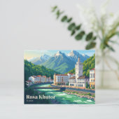 Carte Postale Station de ski de Rosa Khutor Russie (Debout devant)