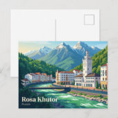 Carte Postale Station de ski de Rosa Khutor Russie (Devant / Derrière)